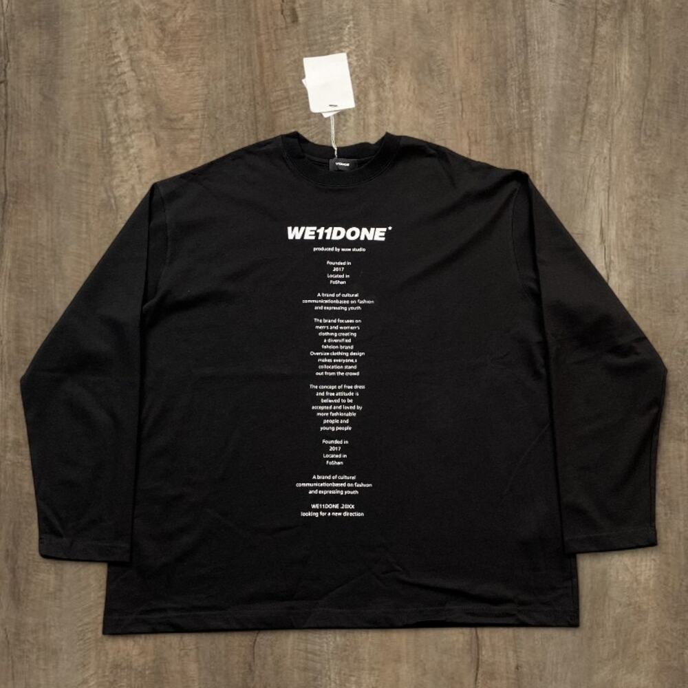 We11done Black T-Shirt